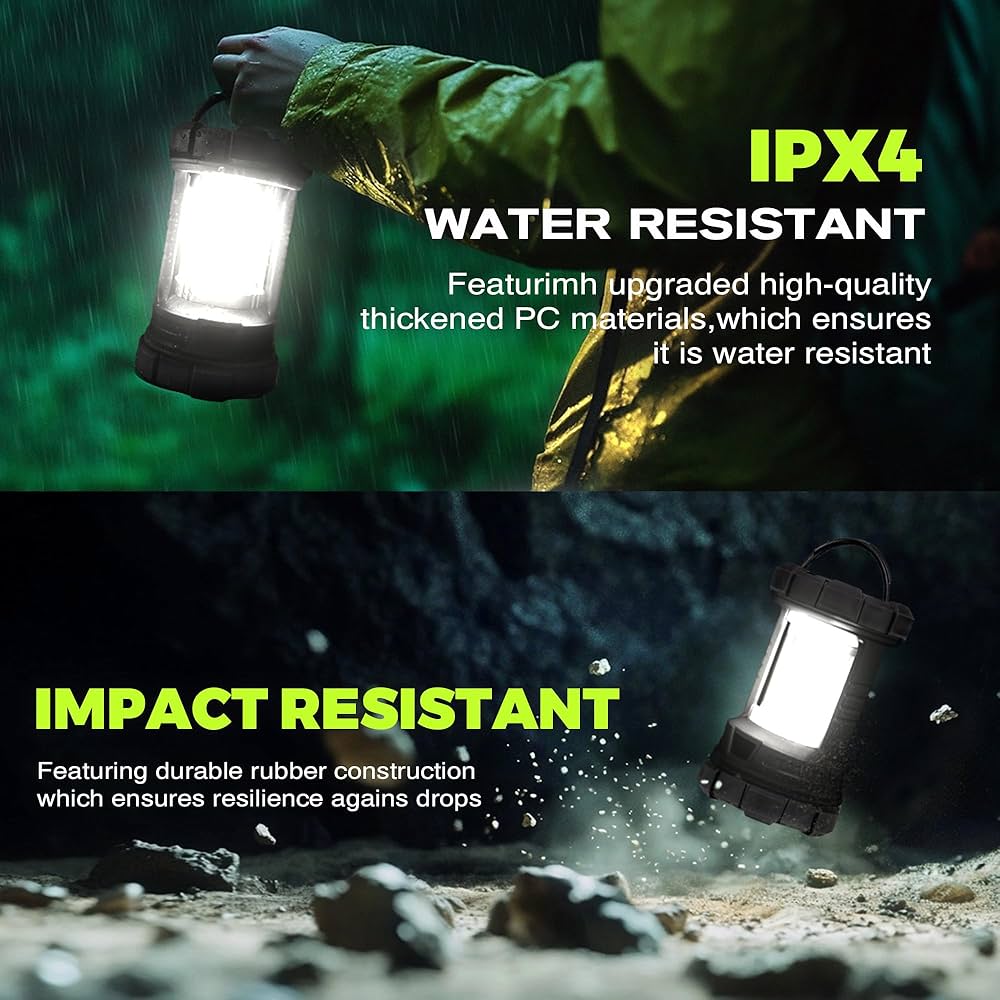 Amazon.com: LED Camping Lantern, COB Rechargeable Battery